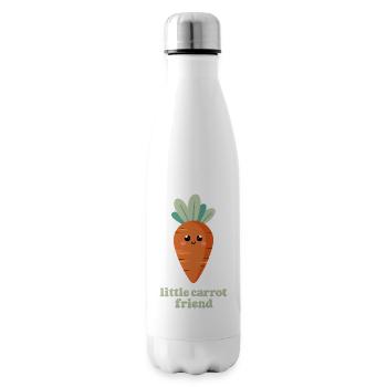 Petit ami carotte - Bouteille isotherme - blanc - Droite