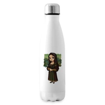 Mona-Lisa-Chibi-Stil - Isolierflasche - Weiß - Rechts