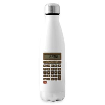 Calculateur d’énergie solaire rétro - Bouteille isotherme - blanc - Droite