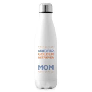Certified Golden Retriever Mom - Insulated Water Bottle - white - Right
