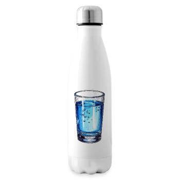 mineral water - Insulated Water Bottle - white - Right