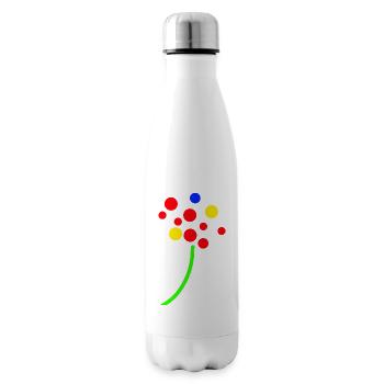 Konfetti Neon Blumenstrauß - Isolierflasche - Weiß - Rechts