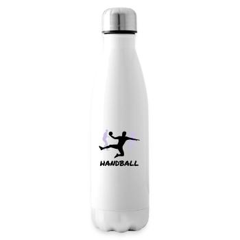 Handball man - Insulated Water Bottle - white - Right