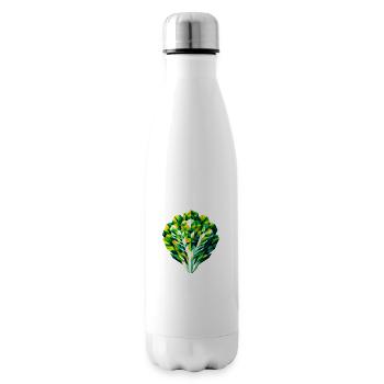 Laitue géométrique abstraite - Color Design - Bouteille isotherme - blanc - Droite