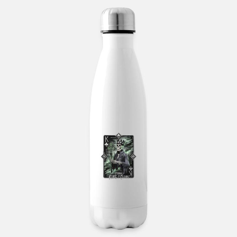 Éternel roi de trèfle - Bouteille isotherme - blanc