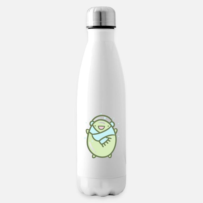 Süße Winterbohne - Isolierflasche - Weiß