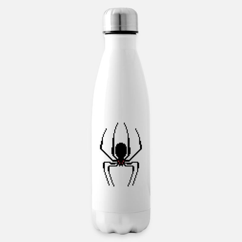 G32 Araignée Pixel - Bouteille isotherme - blanc
