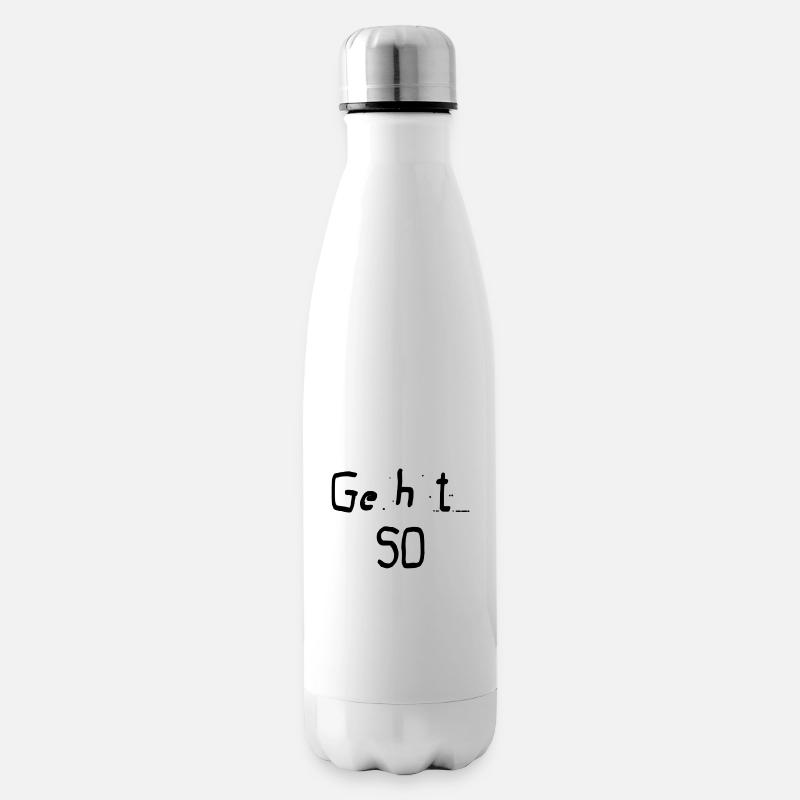 Ça se passe comme ça - Bouteille isotherme - blanc
