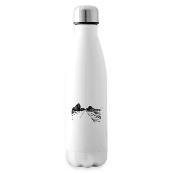 Route romantique solitaire vers nulle part - Bouteille isotherme - blanc - Droite