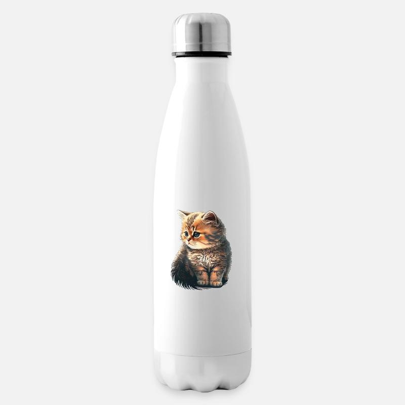 Chaton mignon - Bouteille isotherme - blanc