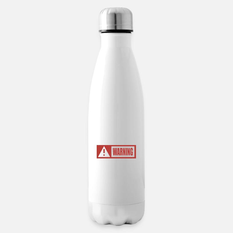 Gefahr - Isolierflasche - Weiß