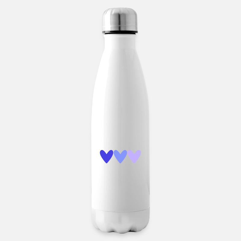 COEUR. COUPLE. JUST MARRIED. EVJF. SAINT VALENTIN. - Bouteille isotherme - blanc