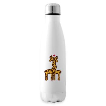 giraffe in love - Insulated Water Bottle - white - Right