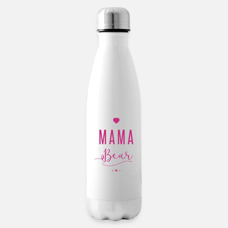 mama bear - Insulated Water Bottle - white