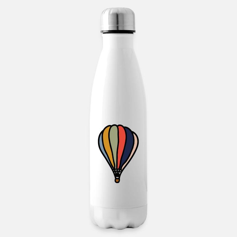 Heißluftballon - Isolierflasche - Weiß