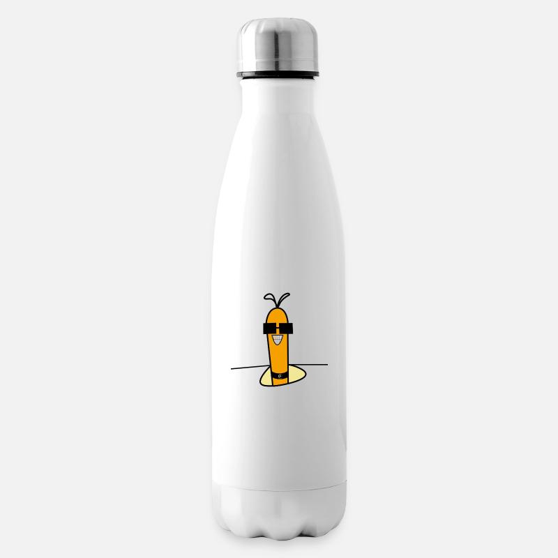 Was ist los! - Isolierflasche - Weiß