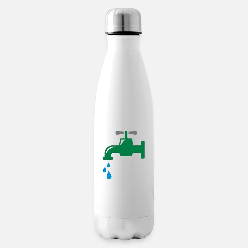 Wasserhahn - Isolierflasche - Weiß