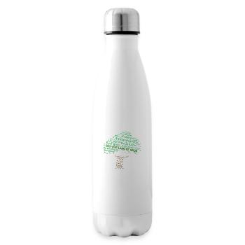 Vogtland Orte grün - Isolierflasche - Weiß - Rechts