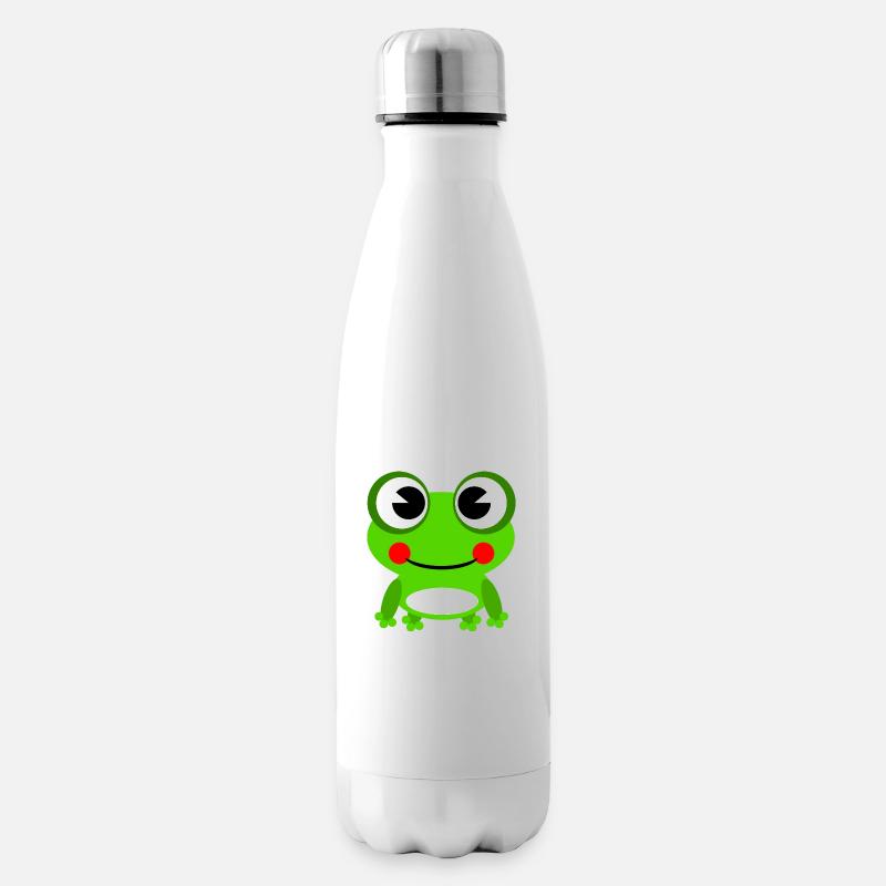 Frosch - Isolierflasche - Weiß