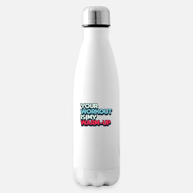 Kraft Training - Isolierflasche - Weiß