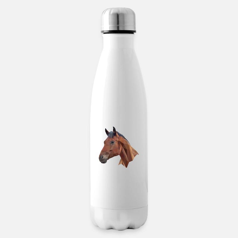 Cheval poly - Bouteille isotherme - blanc