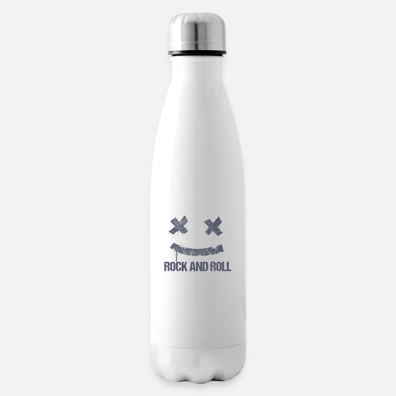 Rock and Roll - Isolierflasche - Weiß