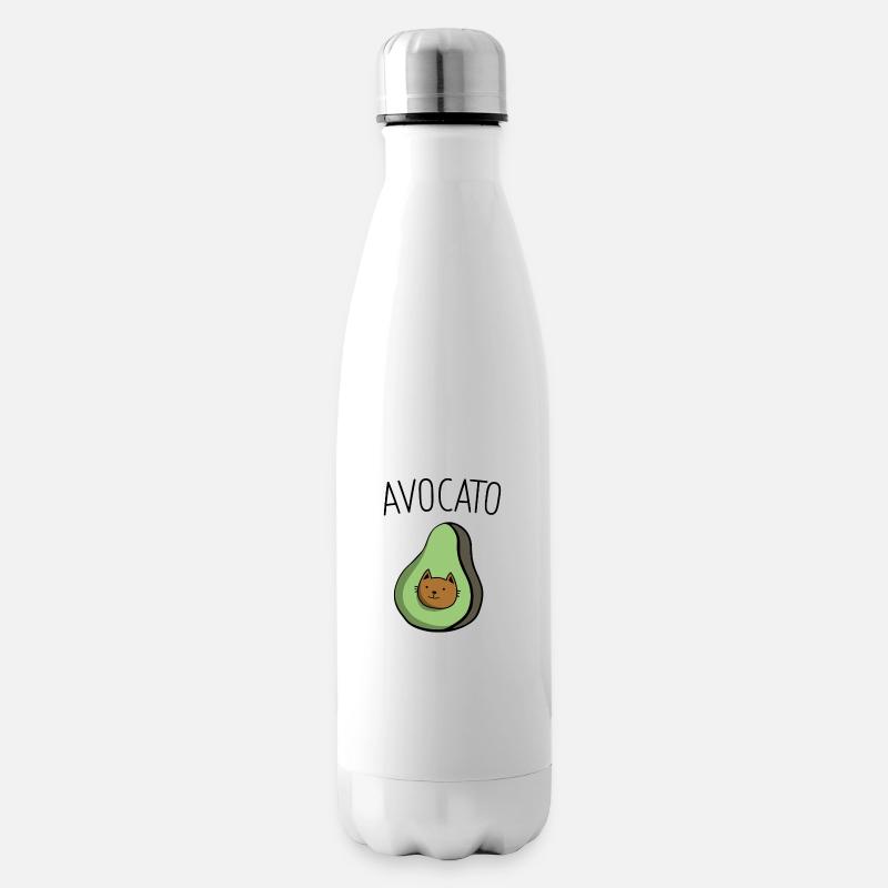 Avocado - Isolierflasche - Weiß