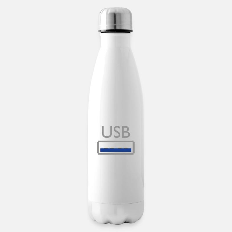 USB - Bouteille isotherme - blanc