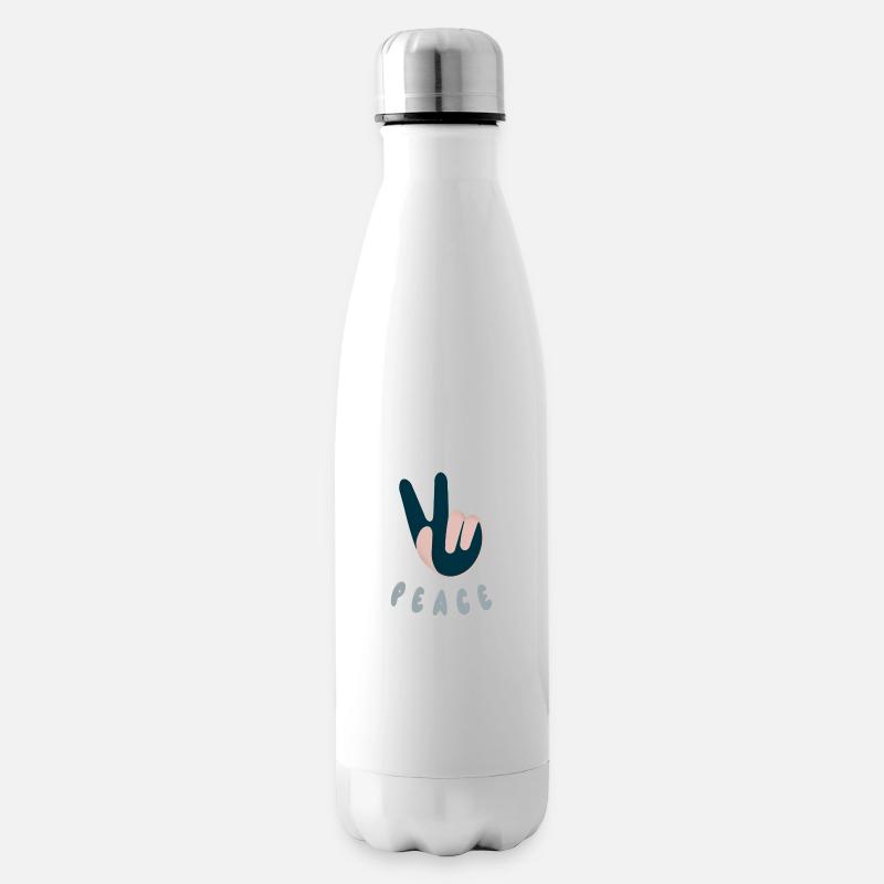 peace - Isolierflasche - Weiß