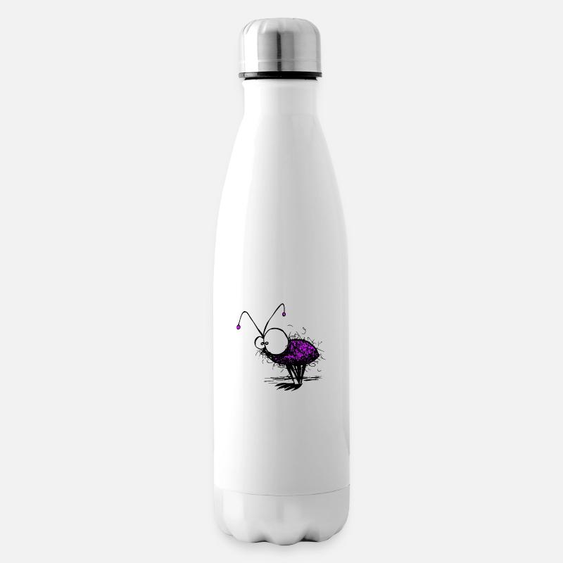 Illustration drôle de Mayfly - Bouteille isotherme - blanc