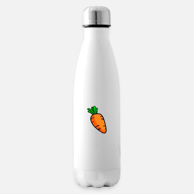 Karotte - Isolierflasche - Weiß