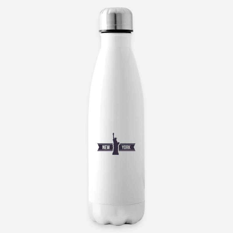 New York - Isolierflasche - Weiß