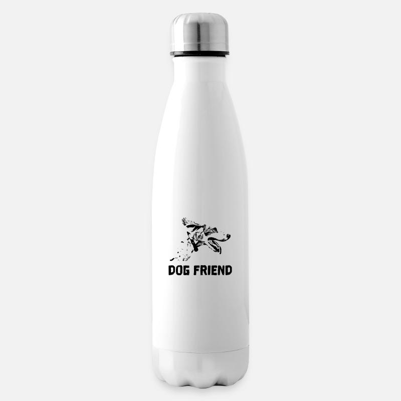 Hund Besterfreund - Isolierflasche - Weiß