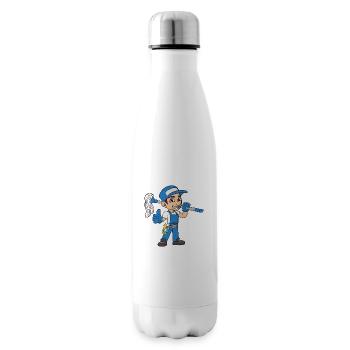 Nettoyeur de vitres - Bouteille isotherme - blanc - Droite