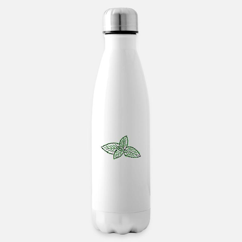 Minze - Isolierflasche - Weiß