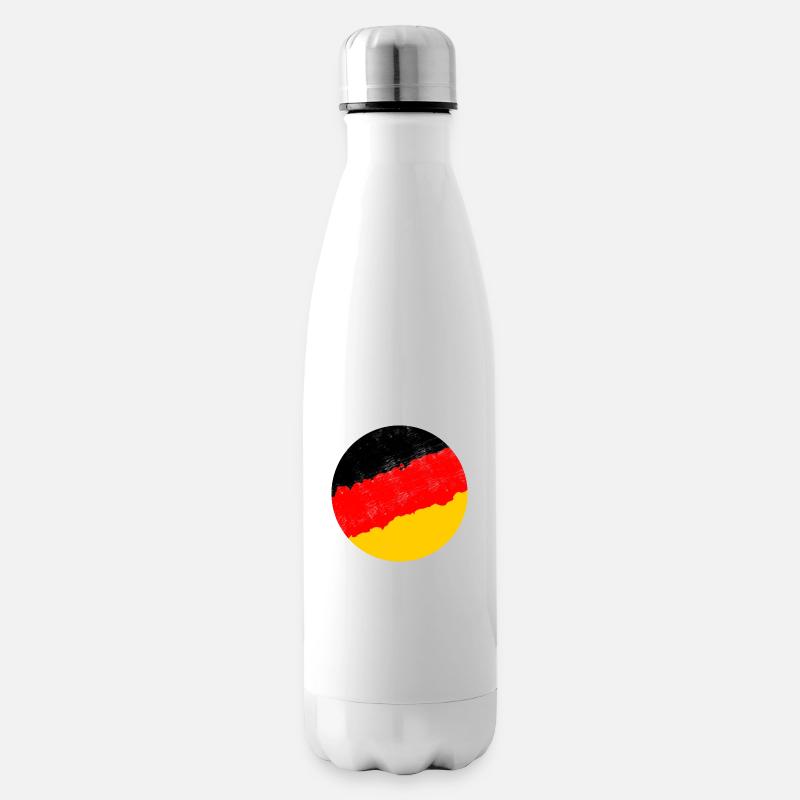 drapeau Allemagne - Bouteille isotherme - blanc