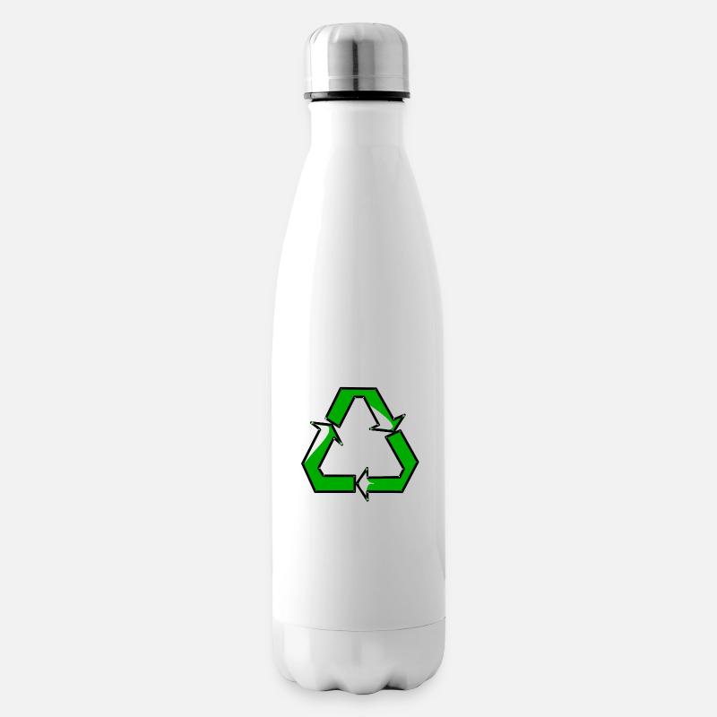 Recycling - Isolierflasche - Weiß