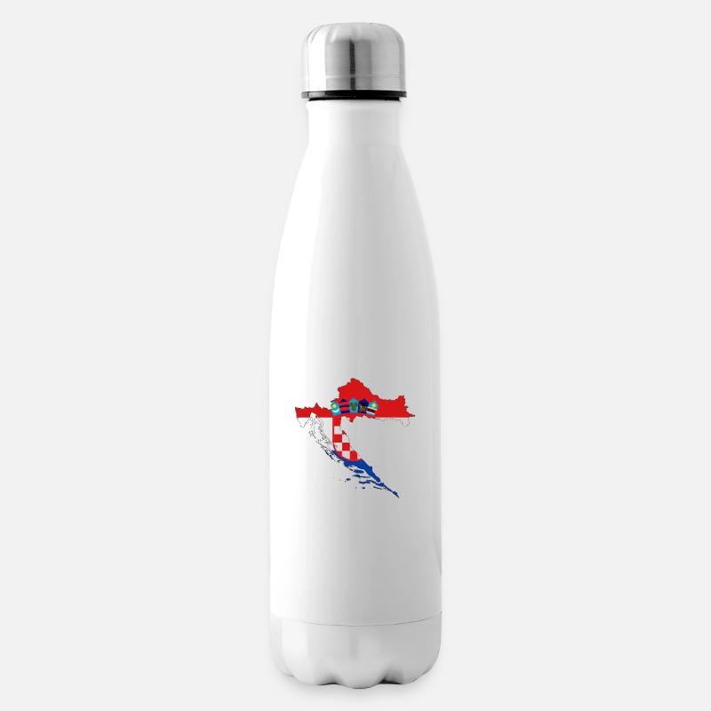 CROATIE - Bouteille isotherme - blanc