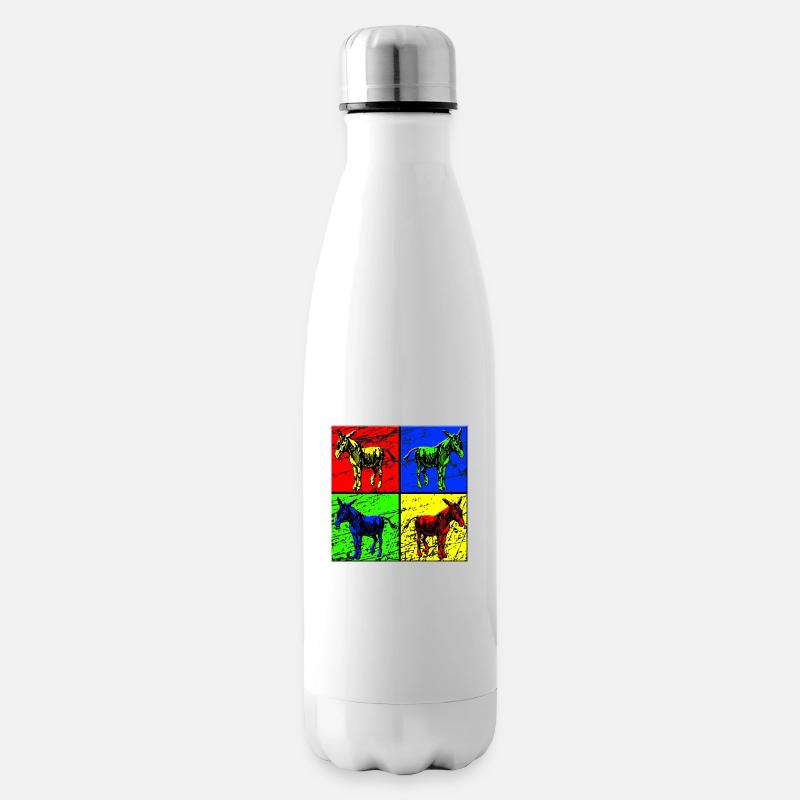 Esel - Isolierflasche - Weiß
