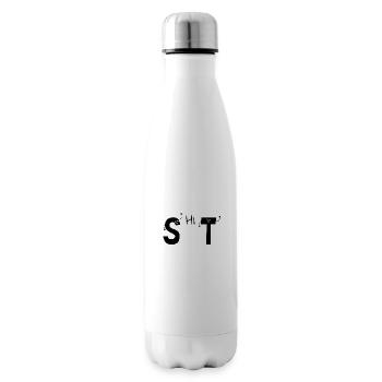 Shit Buchstaben - Isolierflasche - Weiß - Rechts