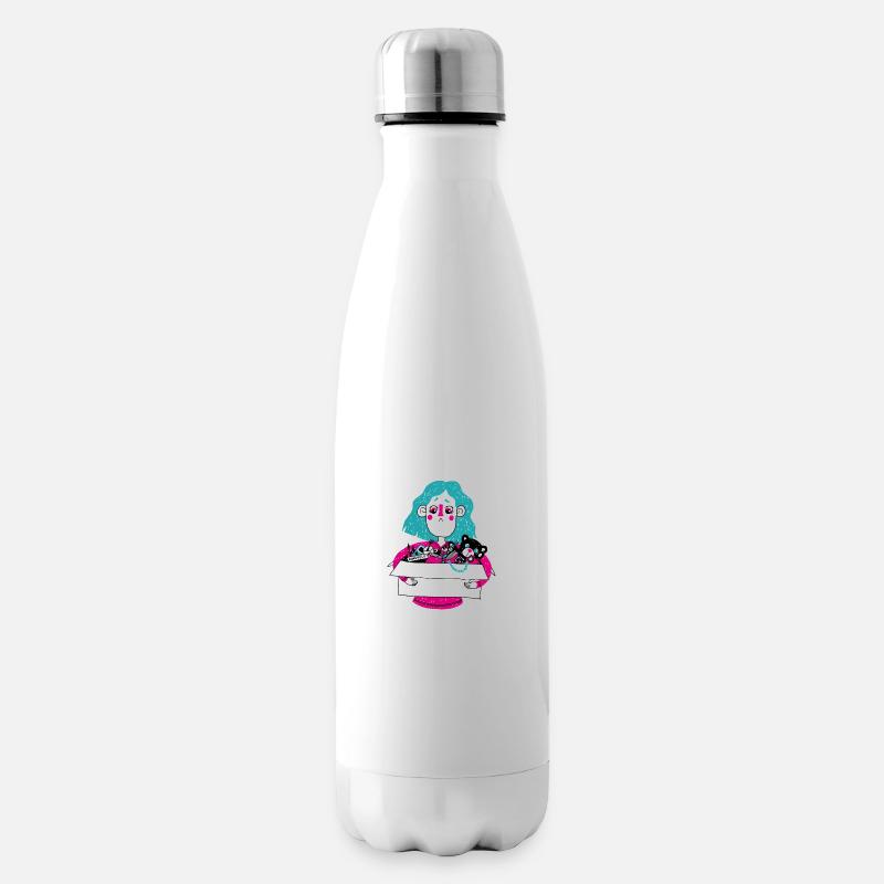 Flohmarkt - Isolierflasche - Weiß