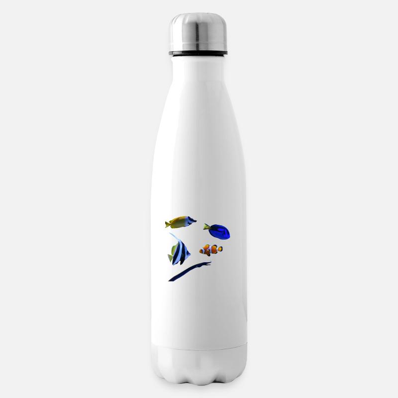 Meeresfische - Isolierflasche - Weiß