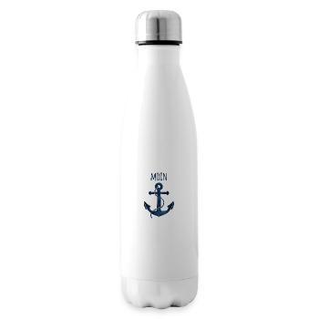 Anker Moin blau - Isolierflasche - Weiß - Rechts