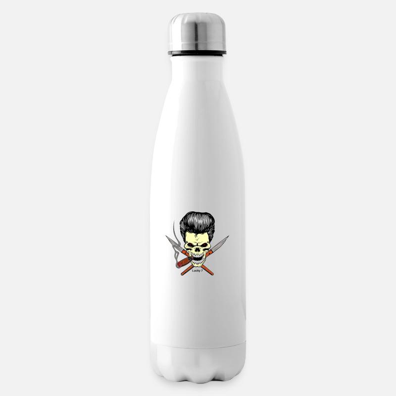 Skull head - Isolierflasche - Weiß