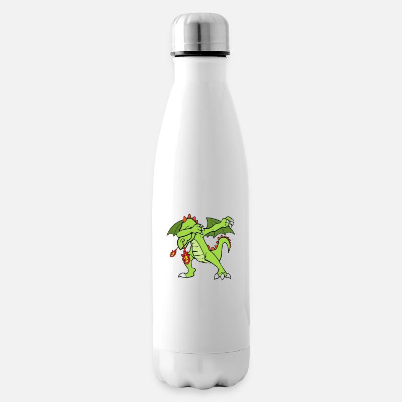 Dabbing Dab Dragon - Bouteille isotherme - blanc