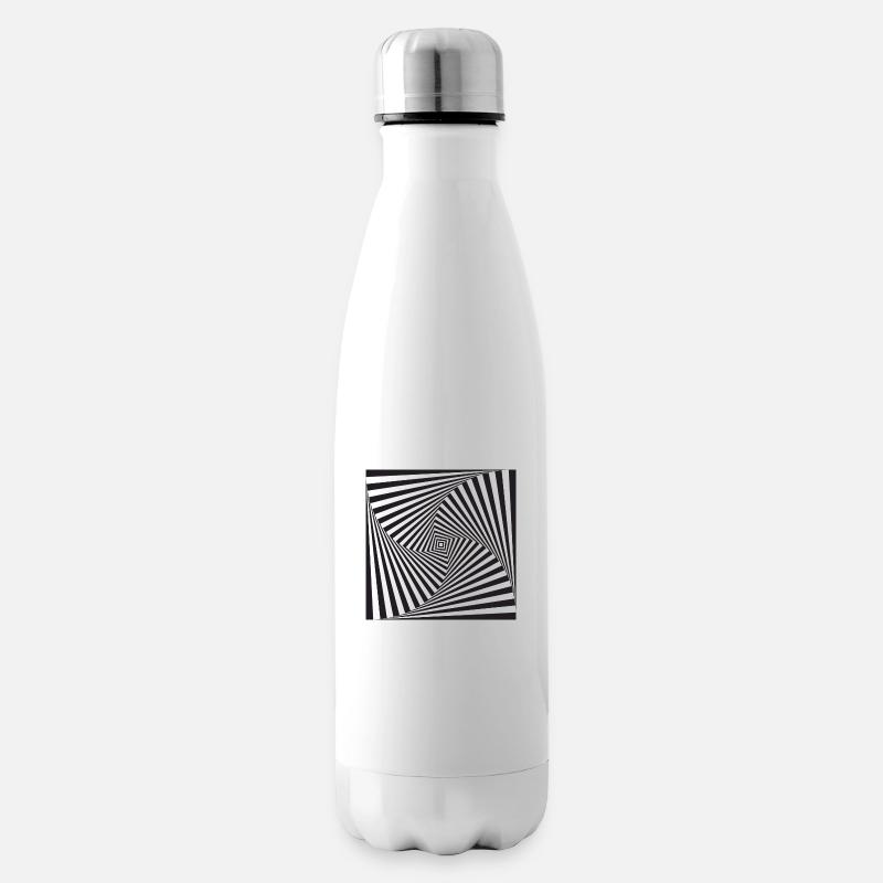 illusion d'optique - Bouteille isotherme - blanc