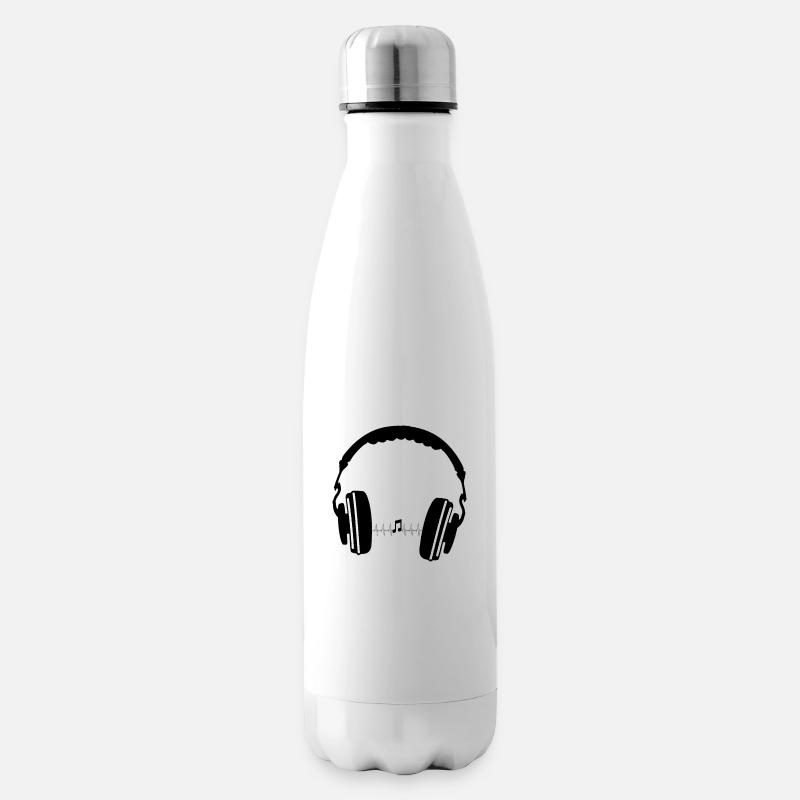 Nur die Musik geht durch deinen Kopf - Isolierflasche - Weiß