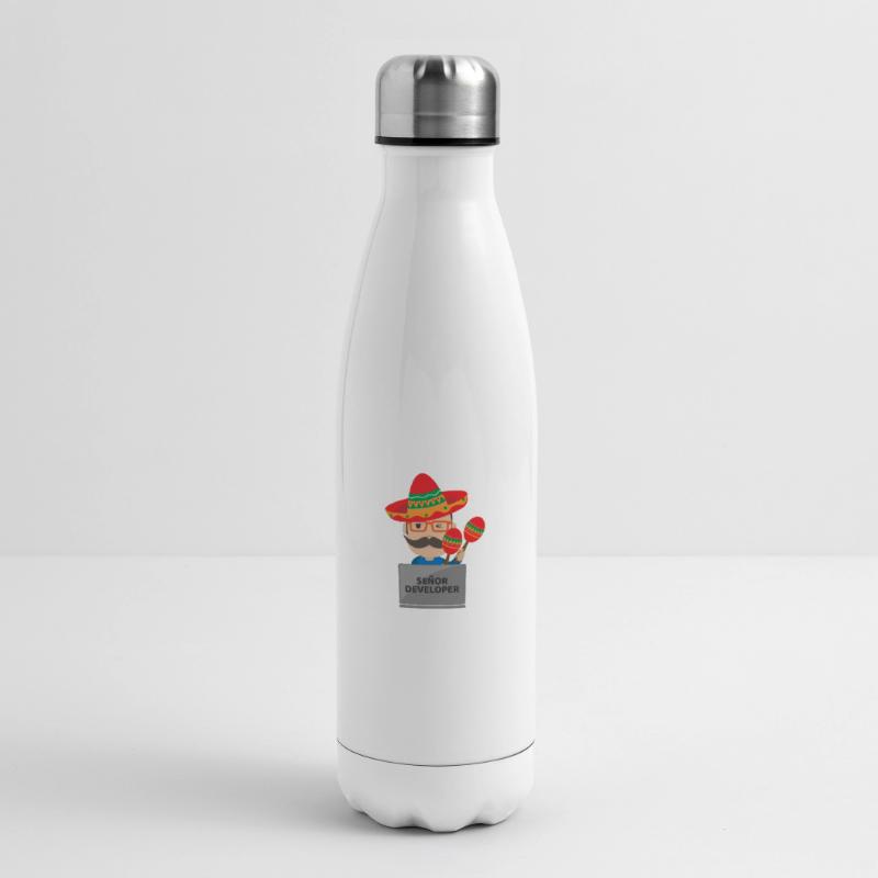 Señor Developer Senior Developer - Gift Idea Insulated Water Bottle