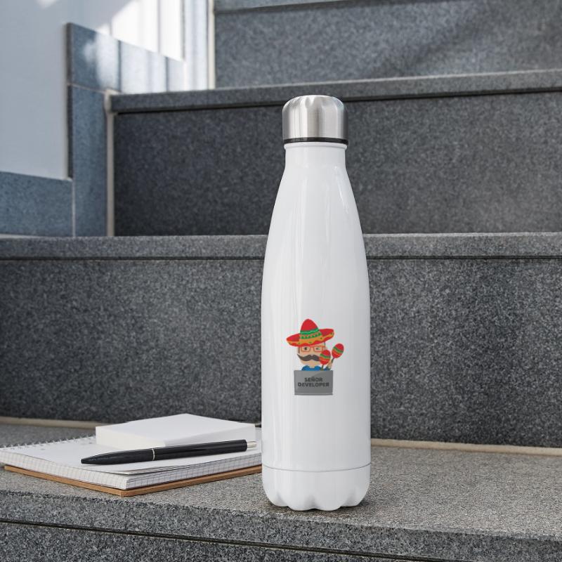 Señor Developer Senior Developer - Gift Idea Insulated Water Bottle