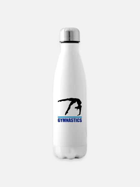 Gymnastique, gymnaste - Bouteille isotherme - blanc